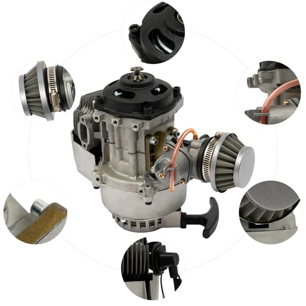 Motor, 3 HK Prestanda, Handdriven Start,svart