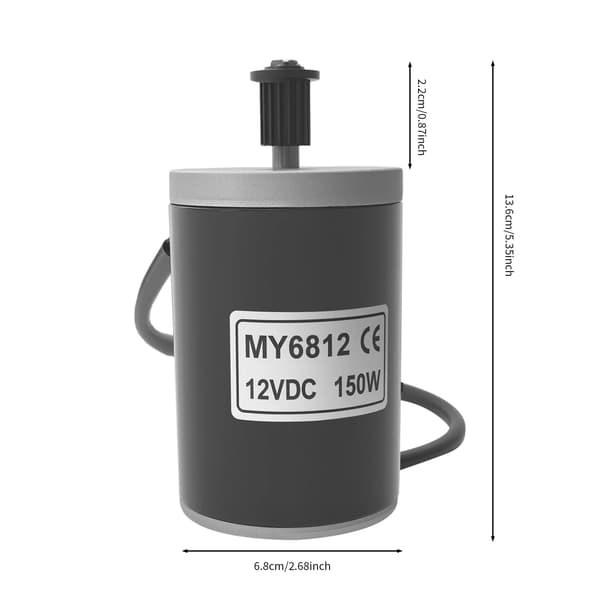 Synchronous Hjulmotor, Høj Hastighed, Effektiv Ydelse,Sølv