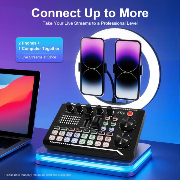 Lydkort, Bluetooth-interface, Multi-lyd effekter,sort
