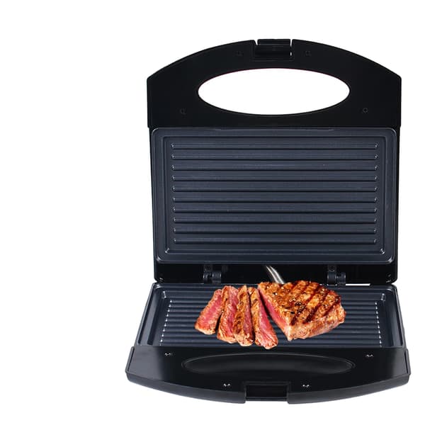 Elektrisk Grill, Dobbelt-Sidet Opvarmning, Brugervenligt Design,sort