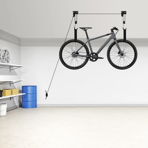 Loftmonteret Kajakhejs, Robust Design, Effektiv Opbevaringsløsning,sort