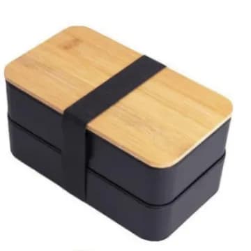 Bento Madkasse, Mikrobølgeovn, Miljøvenlig,sort