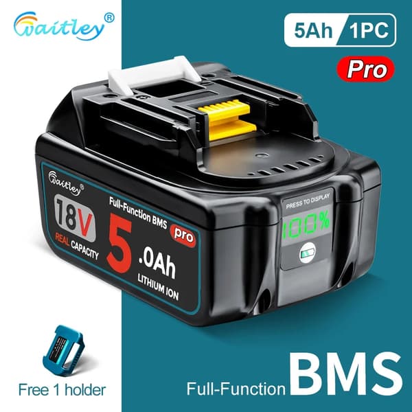 Batteri, 5Ah kapacitet, hög prestanda, 1 st 5Ah batteri