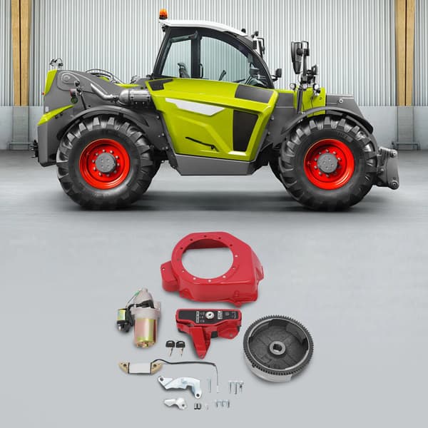 Starter Kit, Flywheel Motor, Nem Startløsning,Sølv