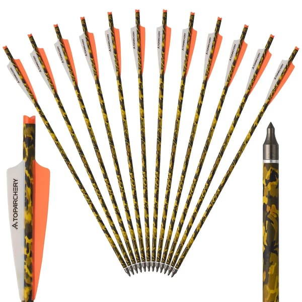 Pilar, Kolfiberstång, Ståltopp,orange vit-12st