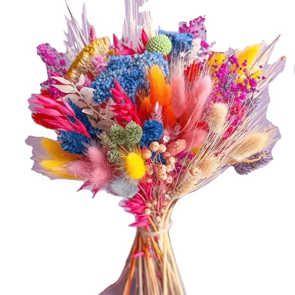 Torkad Blomsterbukett, Elegant Heminredning, Idealisk för Bröllop,A