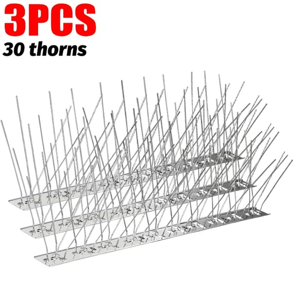 Anti-Due Spidser, Holdbart Rustfrit Stål, Nem Installation,3PCS-30 Torne