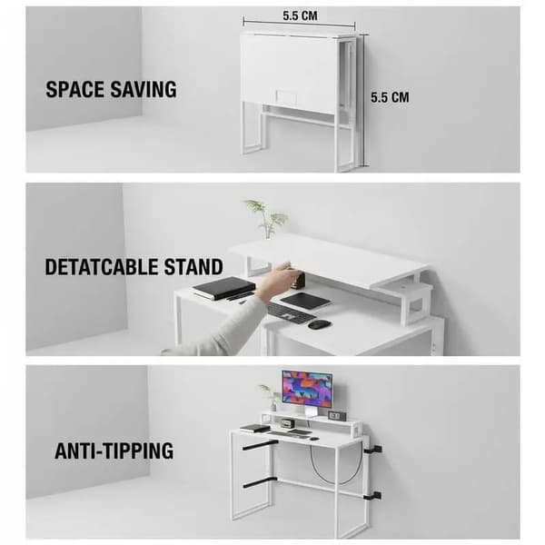 Datorbord, Kompakt Design, Mångsidig Användning,armégrön