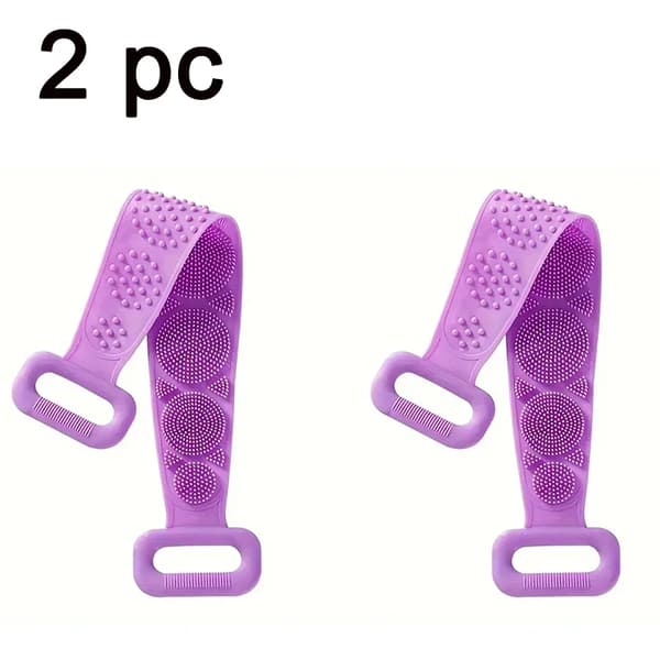 Kropsskrubbebørste, Bærbar Design, Effektiv Eksfoliering,PURPLE2pcs, cuozao-a
