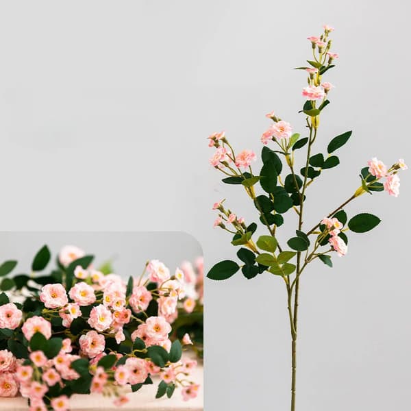 Rosdekoration, konstsilke, inomhusbruk,Rosa
