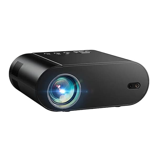 Projektor, 1080P opløsning, Bluetooth og WiFi-forbindelse,Sort