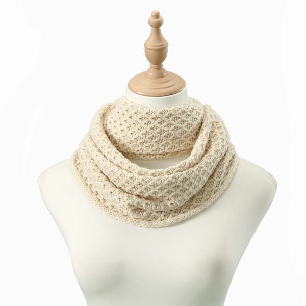 Cirkulær Halstørklæde, Varm Strikket Design, Modeaccessory,WB133-01