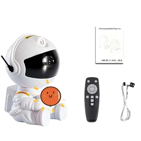 Galaxiprojektor, Nebulaeffekt, USB-driven,Vit Stjärna