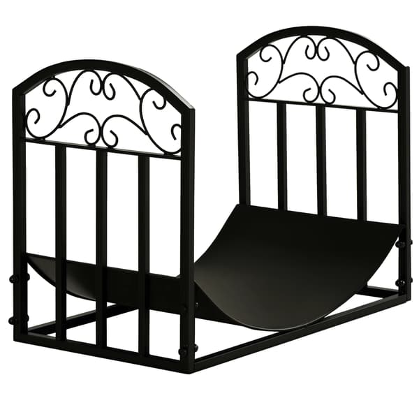 Vedställ, pulverlackerad stål, platsbesparande design,armégrön