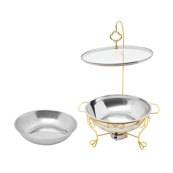 Chafing Dish, Rostfritt Stål, Stort Kapacitet,Guld