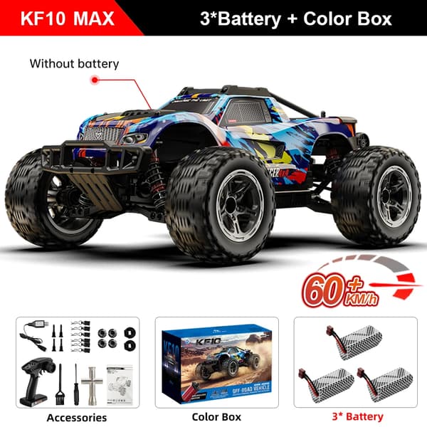 RC-bil, Hög Hastighet, Redo att Använda, KF10MAX-BL-3B-BX
