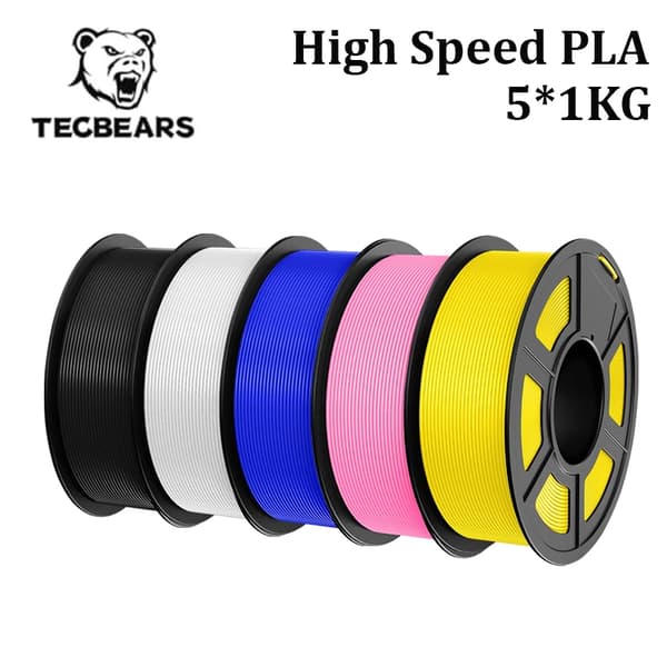 3D-printer filament, høj hastighed, multi-farve,Højhastigheds PLA 5MIX5