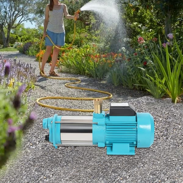 Vandpumpe, Rustfrit Stål, Selvpumpende,Blå