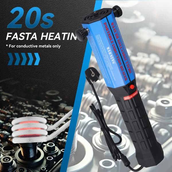 Magnetisk induktionsvarmer, 1300W effekt, flere spole størrelser,1300W