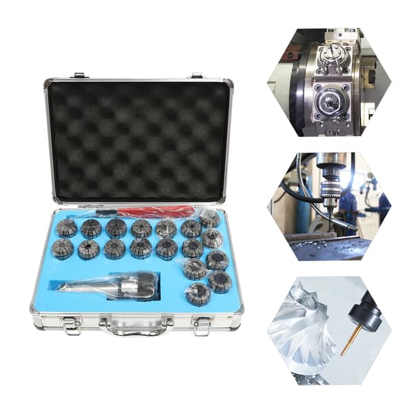 Collet Set, MT3 Morse Taper, 18 Delars Kit,Silver