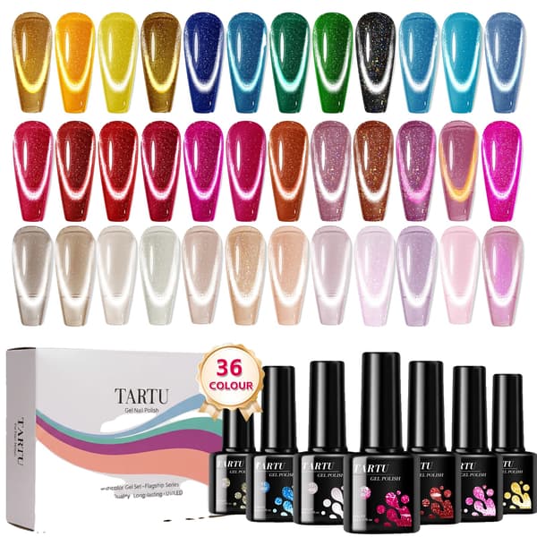 Gel Neglelak Sæt, 36 Farver, Semi-Permanent Formulering,TT36003