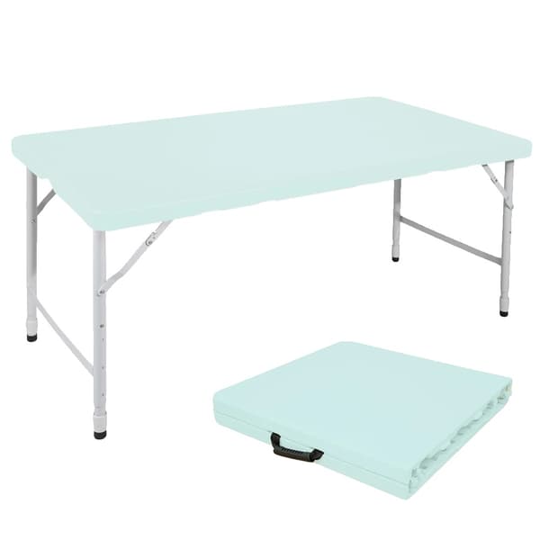 Fällbord, Justerbar Höjd, Stabil Design,Blå