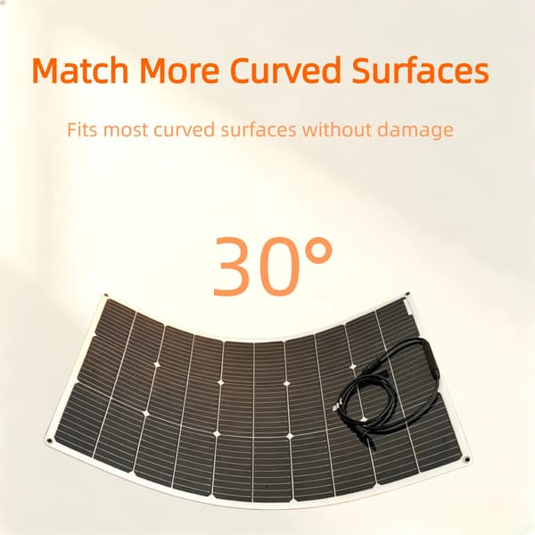 Solpanel, Flexibel Installation, Lätt Design,PET100W   1PC