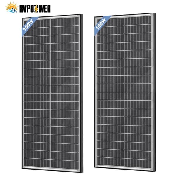 Solpanel, Hög Effektivitet, Kompakt Design,100W 2Pcs
