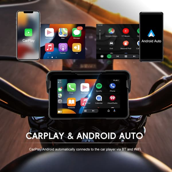Multimediaafspiller, Trådløs CarPlay, Android Auto,kun radio