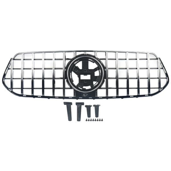 Grill, Huvudövre Position, Förbättrad Luftflöde,Krom svart