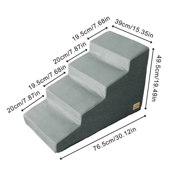 Kæledyrstramp, Multi-Trin Design, Ledvenlig Adgang,4 Trin