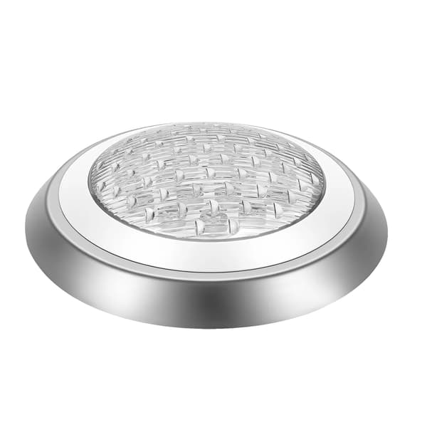 Poolbelysning, 7 färger, vattentålig design,silver