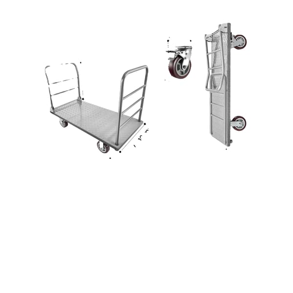Platformvogn, 1200 kg kapacitet, foldbart design,2650LBS