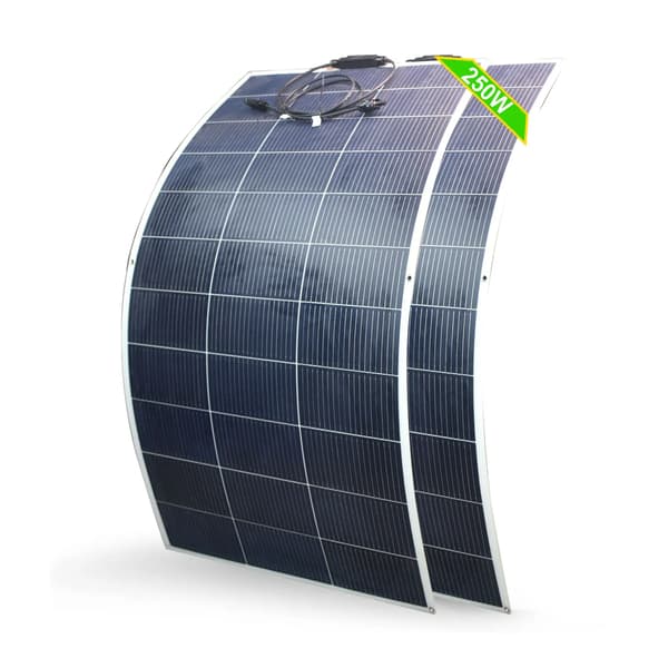 Flexibel Solpanel, Hög Effektivitet, Väderbeständig,2st 125w panel