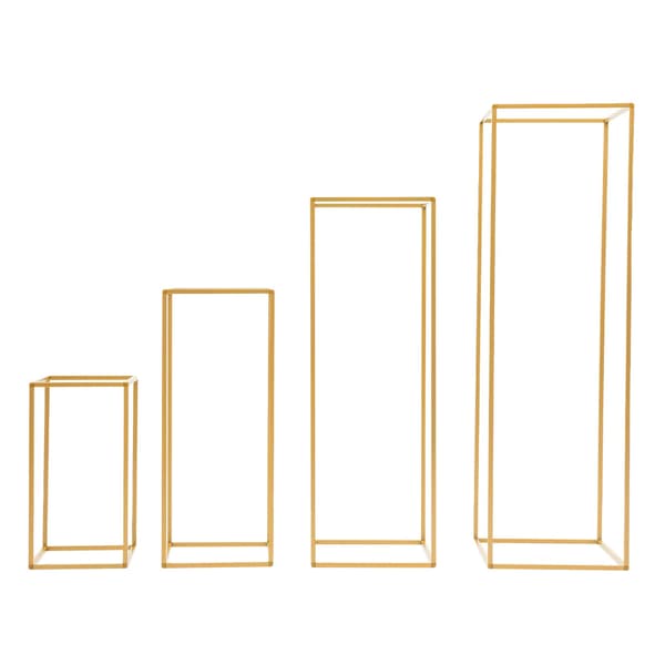 Blomsterställ Set, Elegant Guld Design, Mångsidig för Evenemang,Guld