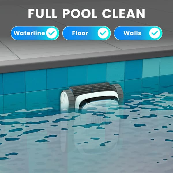 Robot Pool Cleaner, Smart Navigation, Ruteplanlægning, Dobbelt Børstesystem,HVID