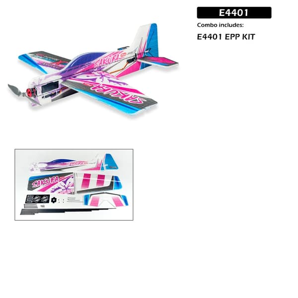 RC Flygplan, 600mm Vingspann, 3D Akrobatisk Design,KIT E4401