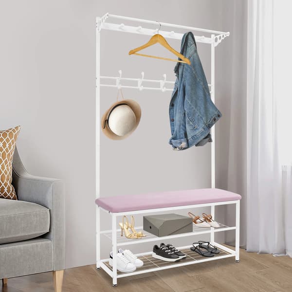 Kapphållare, Multifunktionell Förvaring, Hållbar Design, VIT