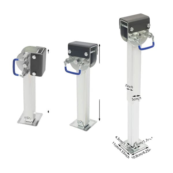 Stabilizer Jack, 1500 kg Kapacitet, Justerbart Design,Sølv