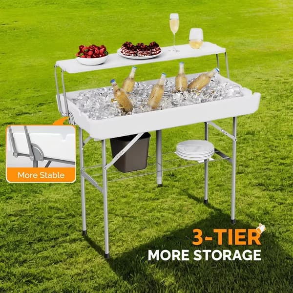 Ishållare, Bärbar Design, Extra Förvaringshylla,VIT