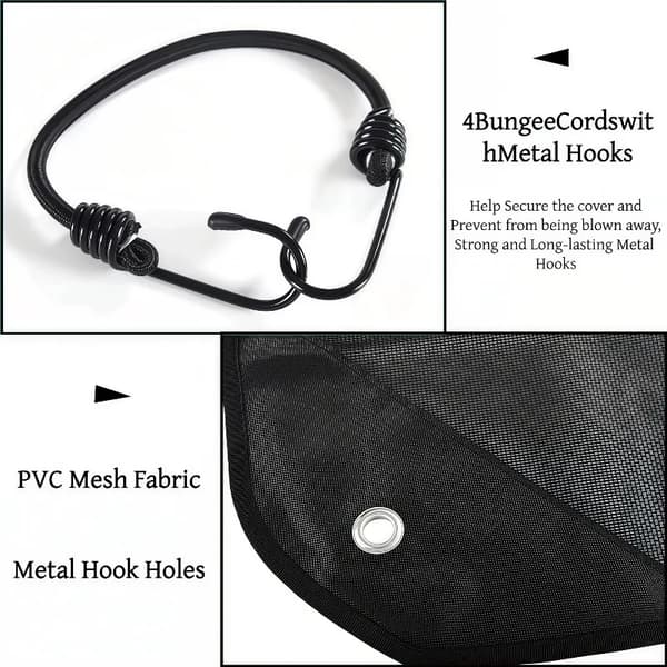 Airconditioner Cover, Vindafvisende Design, Mesh Ventilation,1Pc