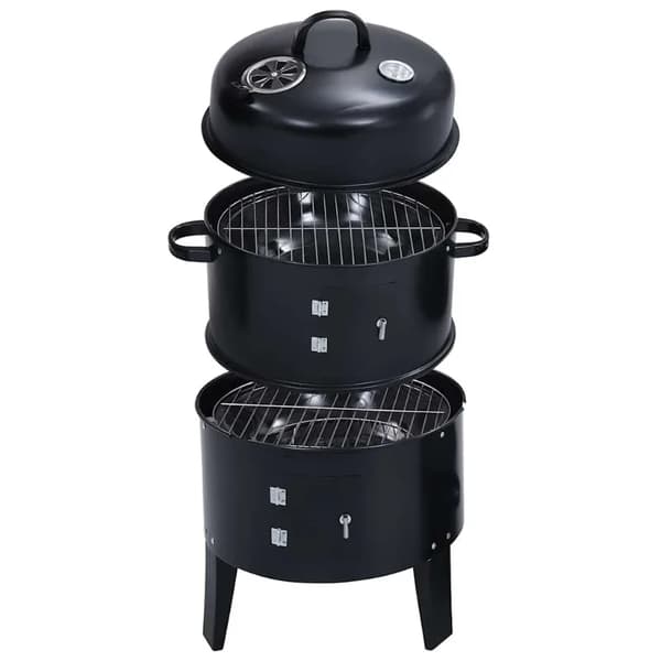 Grill, Koltyp, Utomhuskompatibilitet,svart