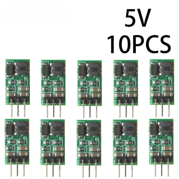 DC-DC Step-Down Converter Modul, Justerbar Spænding, 1A Udgang,5V 10PCS