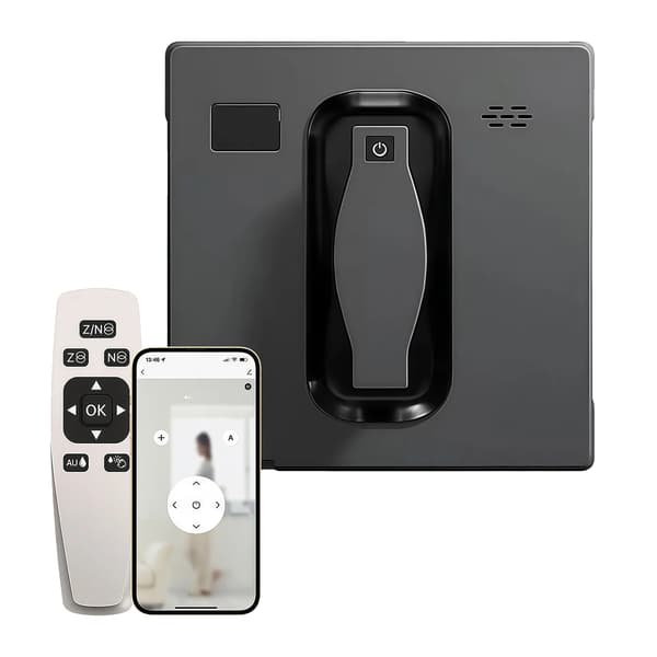 Vinduespudserrobot, Automatisk Vand Spray, Smart Navigation,Ja, sort