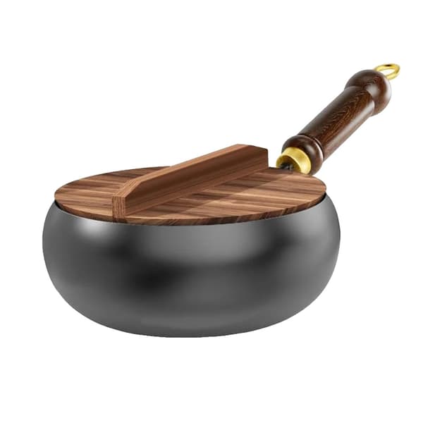 Wokpanna, handsmidd järn, miljövänlig,28cm
