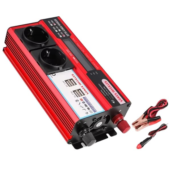 Strömväxlare, 4 USB-portar, LED-display,4000w