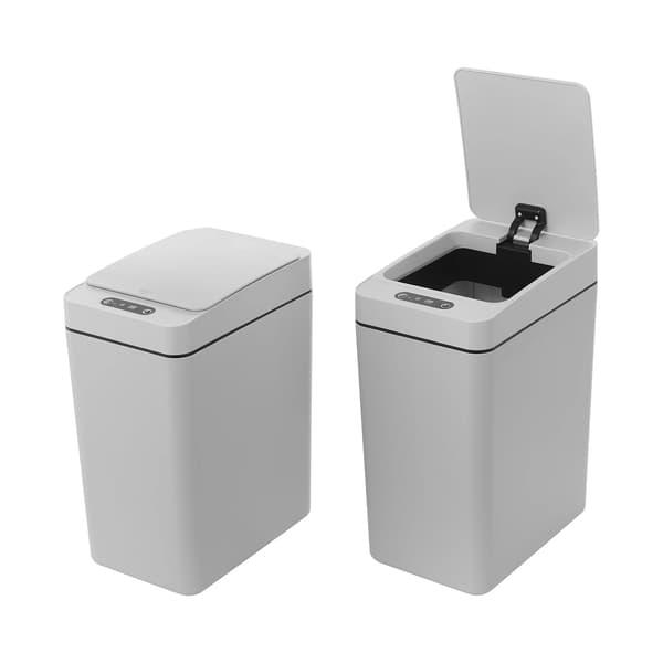 Sensoravfallskorg, Automatisk Lock, Luktkontroll,Ljusgrå