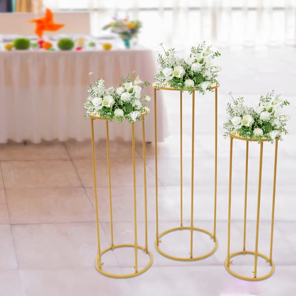Blomsterstativ, Metal Konstruktion, Alsidig til Begivenheder,Guld