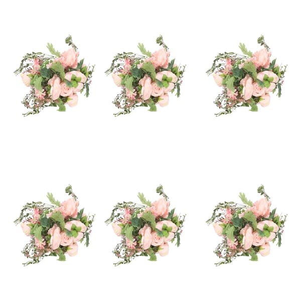 Konstgjord Blomsterkrans, Sidenmaterial, Mångsidig Dekoration,Rosa, M