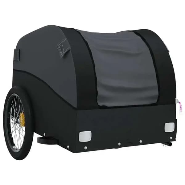 Cykeltrailer, 45 kg belastningsevne, robust jernramme,Sort